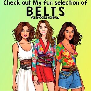 Ad (not for sale)  Check out my belt selection 🤩